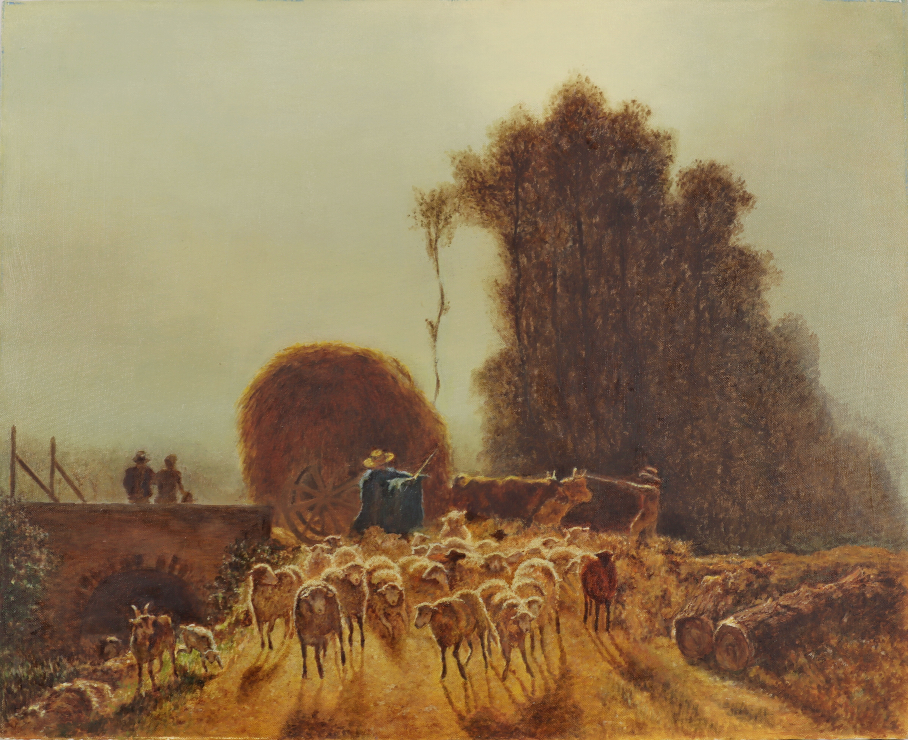 コンスタン・トロワイヨン《La Vallée（谷間）》 （1860～1865年頃）より